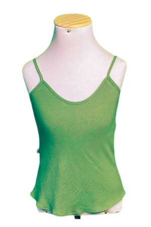 Blusa Regata Sedinha Verde Musgo - P